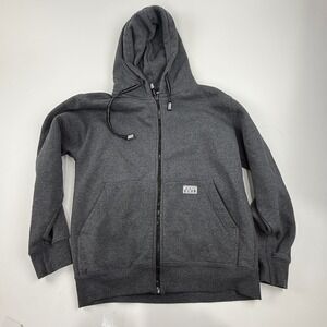 PRO CLUB Heavyweight Zip Up Hoodie Charcoal Gray Size S